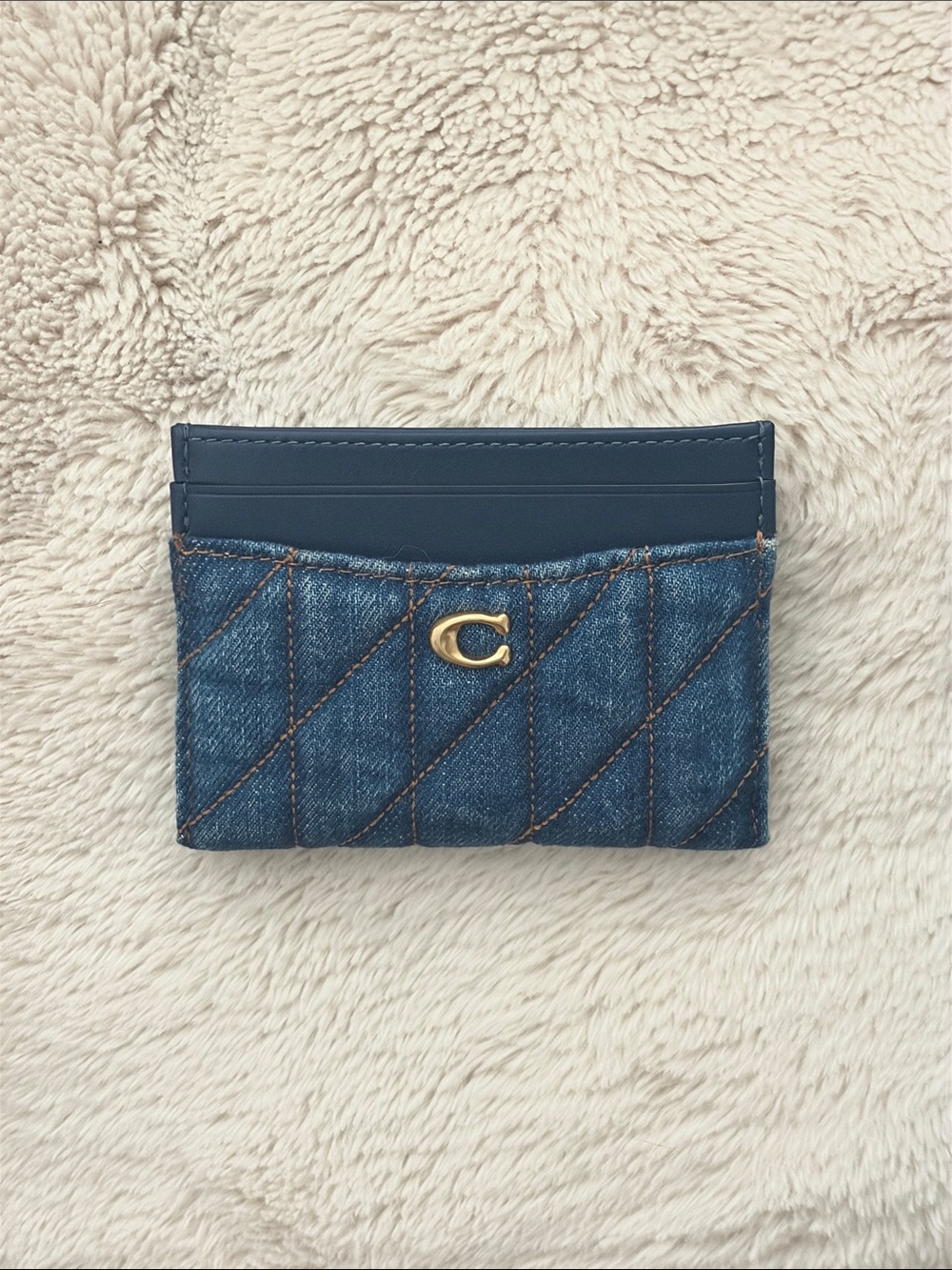 COACH Denim Essential Card Case